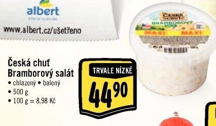 Bramborový salát Česká chuť