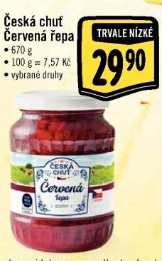 Červená řepa Česká chuť