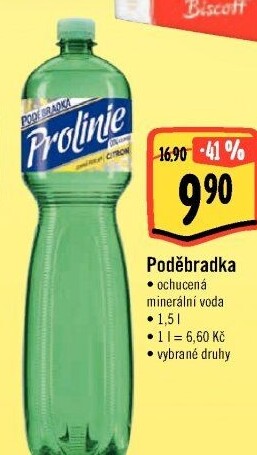 Ochucená voda Poděbradka