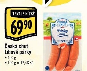 Párky libové Česká chuť