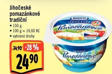 Tradiční pomazánkové Jihočeské Madeta
