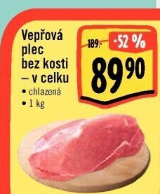 Vepřová plec bez kosti