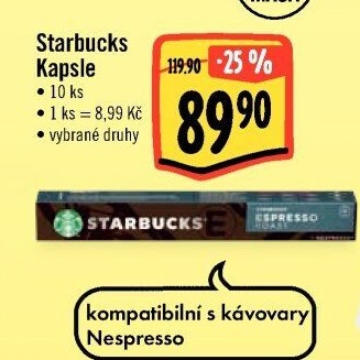 Kapsle Nespresso Starbucks