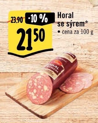 Salám Horal se sýrem Krásno