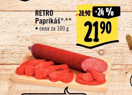 Salám Paprikáš Albert Retro