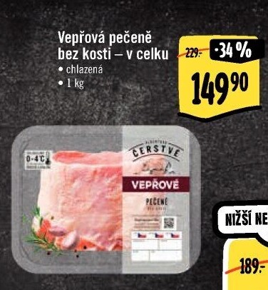 Vepřová pečeně bez kosti Albert