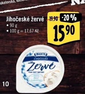 Žervé Jihočeské Madeta
