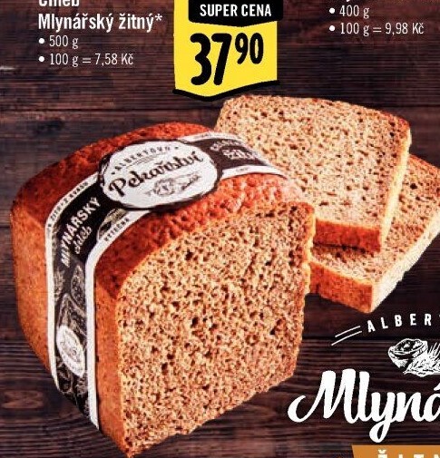 Chléb Mlynářský žitný Albert
