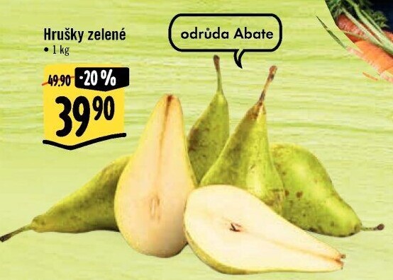 Hrušky zelené Abate