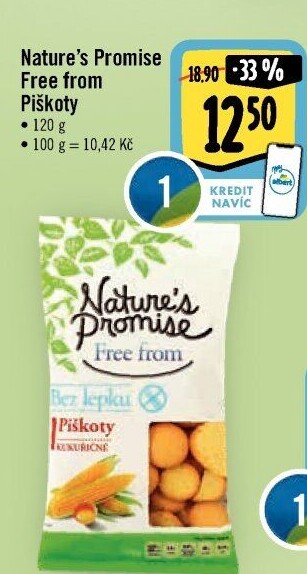 Piškoty bez lepku Free From Nature'