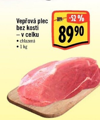 Vepřová plec bez kosti