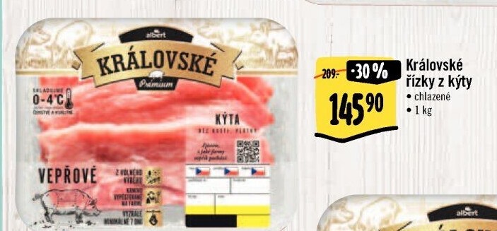 Vepřové řízky z kýty Královské Albert