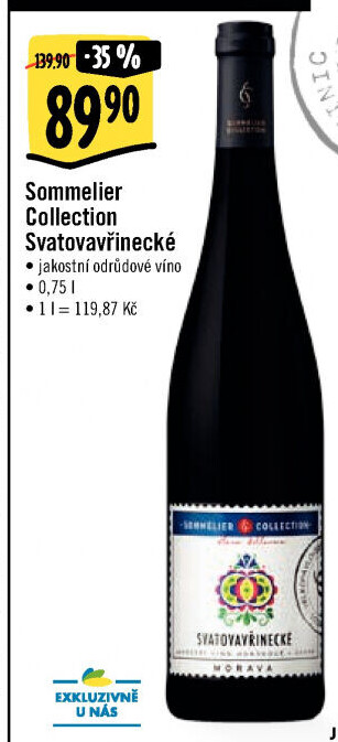 Víno Svatovavřinecké Sommelier Collection