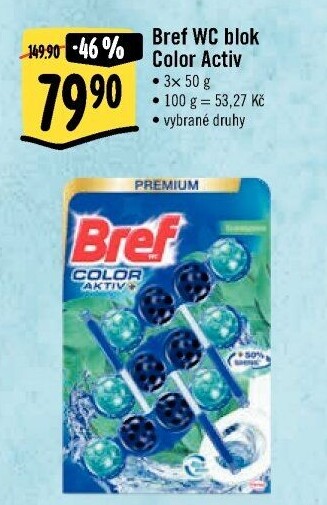 WC blok tuhý Color Aktiv Bref