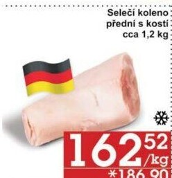 Koleno selečí s kosti mražené