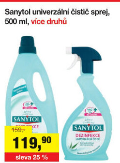 Dezinfekční čističe Sanytol