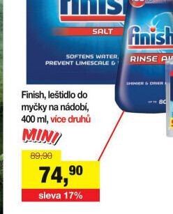 Leštidlo do myčky Finish