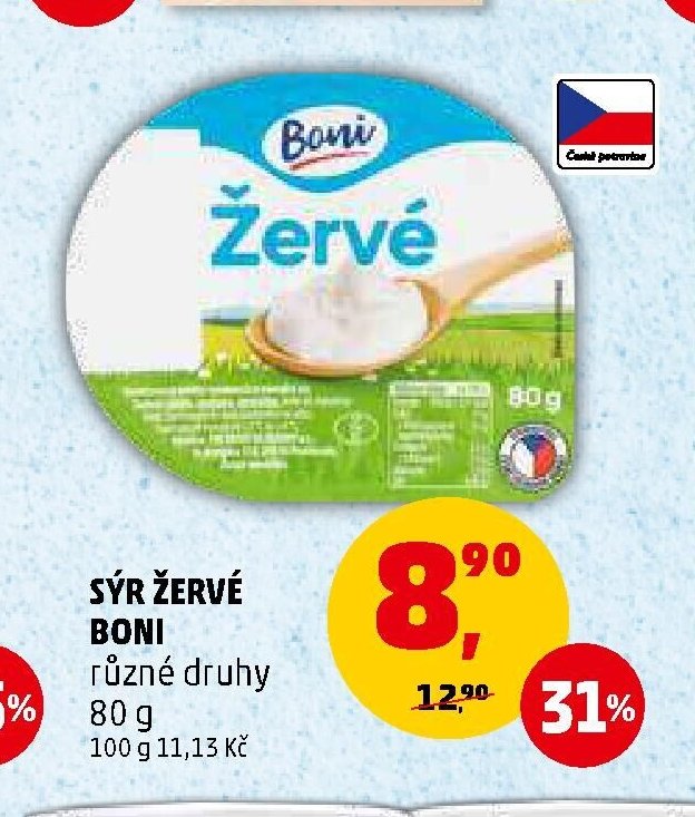 SÝR ŽERVÉ BONI různé druhy