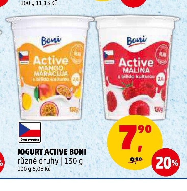 JOGURT ACTIVE BONI různé druhy