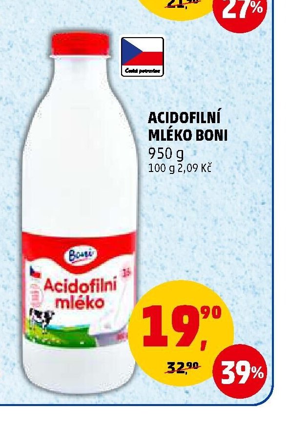 ACIDOFILNÍ MLÉKO BONI