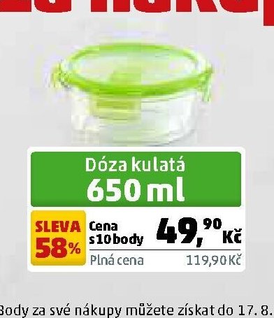 Dóza kulatá 650 ml