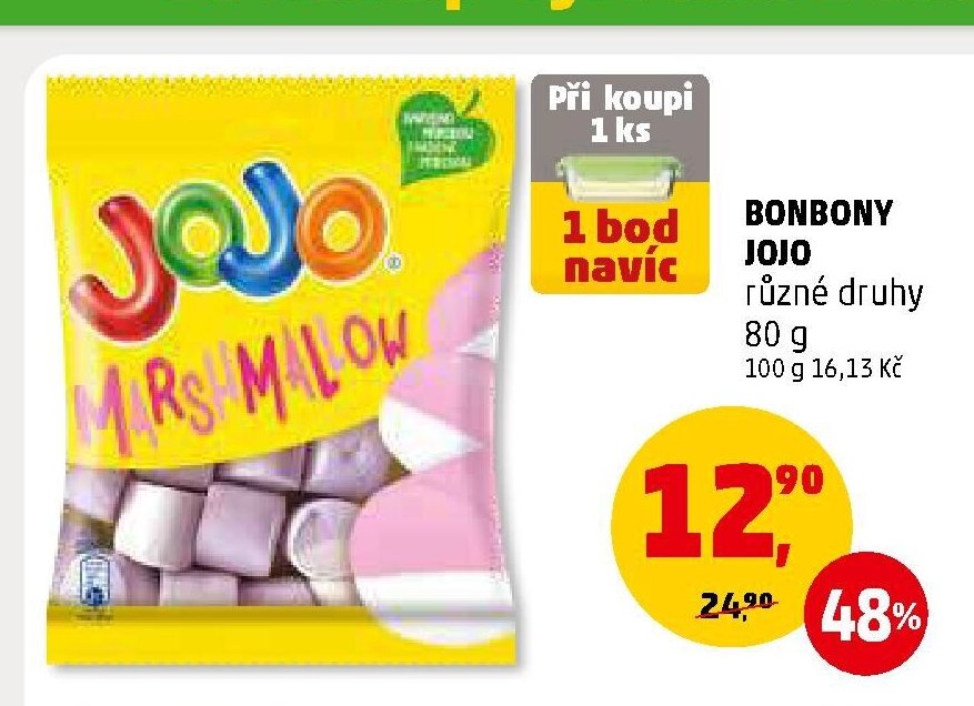 BONBONY JOJO různé druhy 80 g