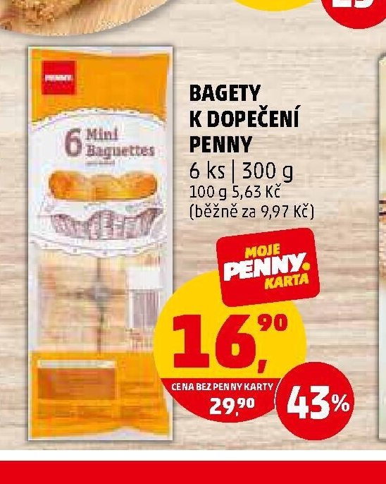 Bagety k dopečení Penny