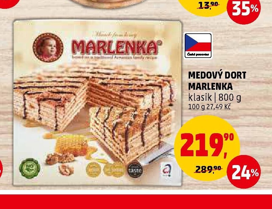 Medový dort Marlenka
