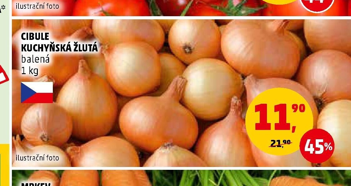 CIBULE KUCHYŇSKÁ ŽLUTÁ