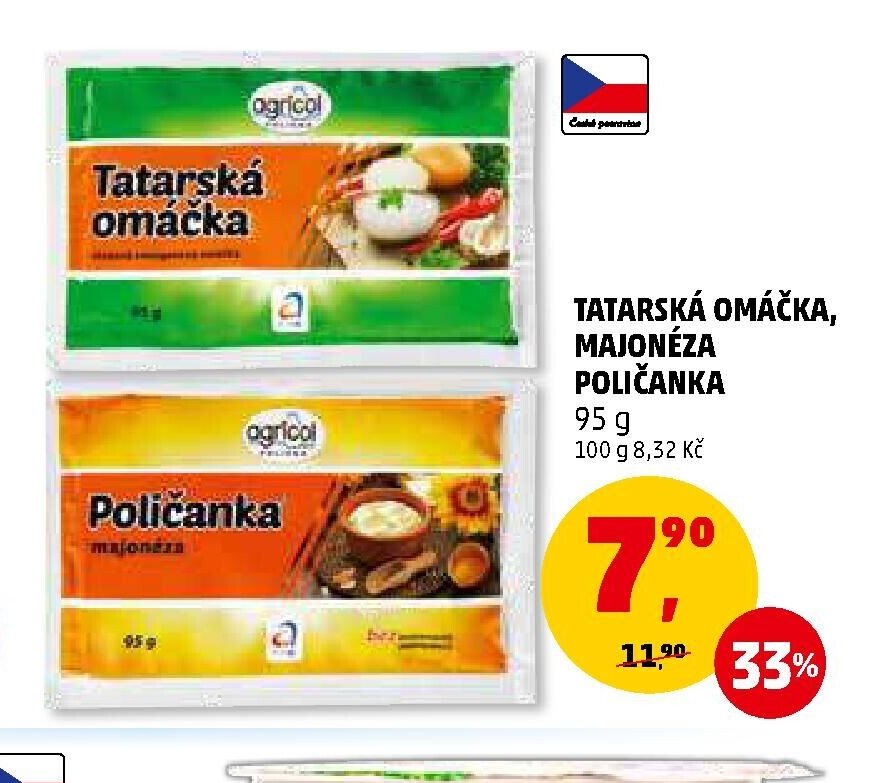 TATARSKÁ OMÁČKA, MAJONÉZA POLIČANKA