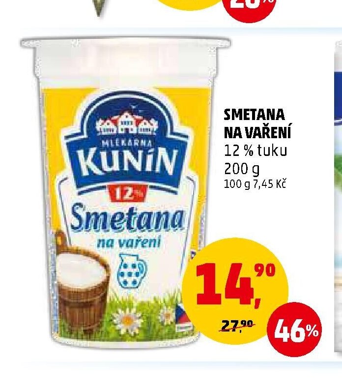 SMETANA NA VAŘENÍ KUNÍN