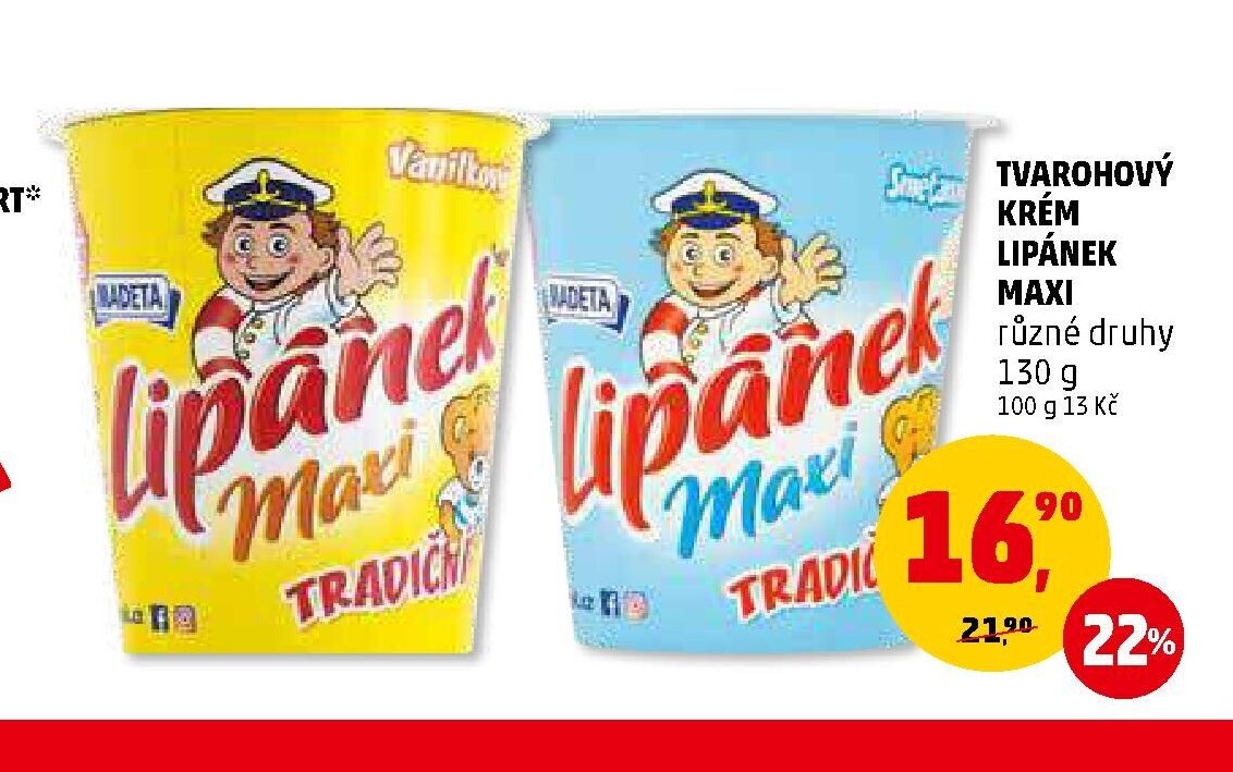 TVAROHOVÝ KRÉM LIPÁNEK MAXI