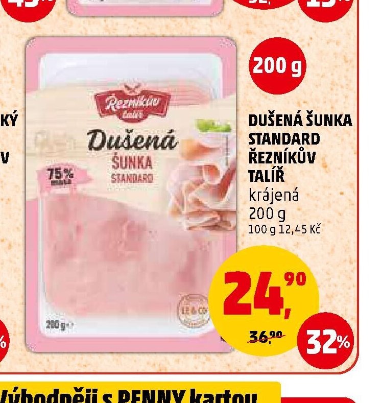 Dušená šunka standard Řezníkův talíř