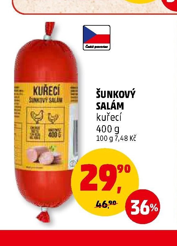 Šunkový salám kuřecí