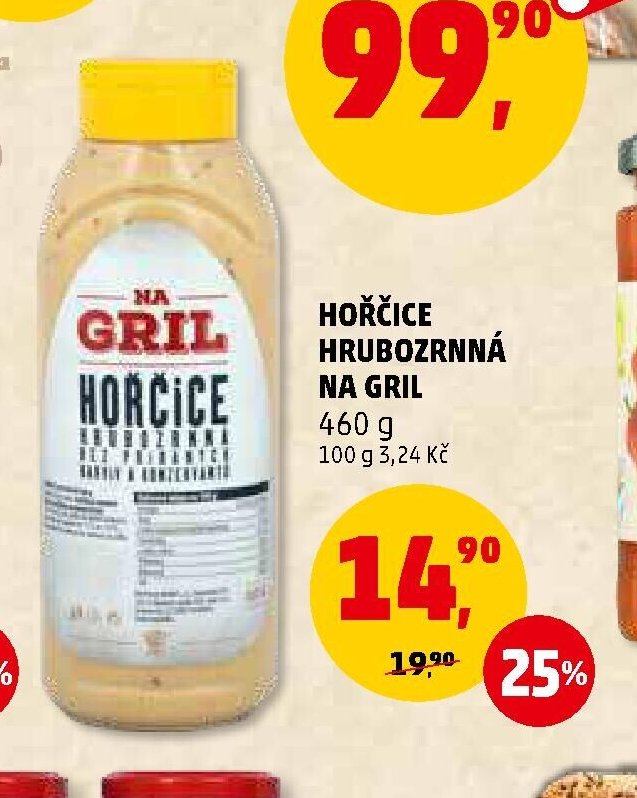 HOŘČICE HRUBOZRNNÁ NA GRIL