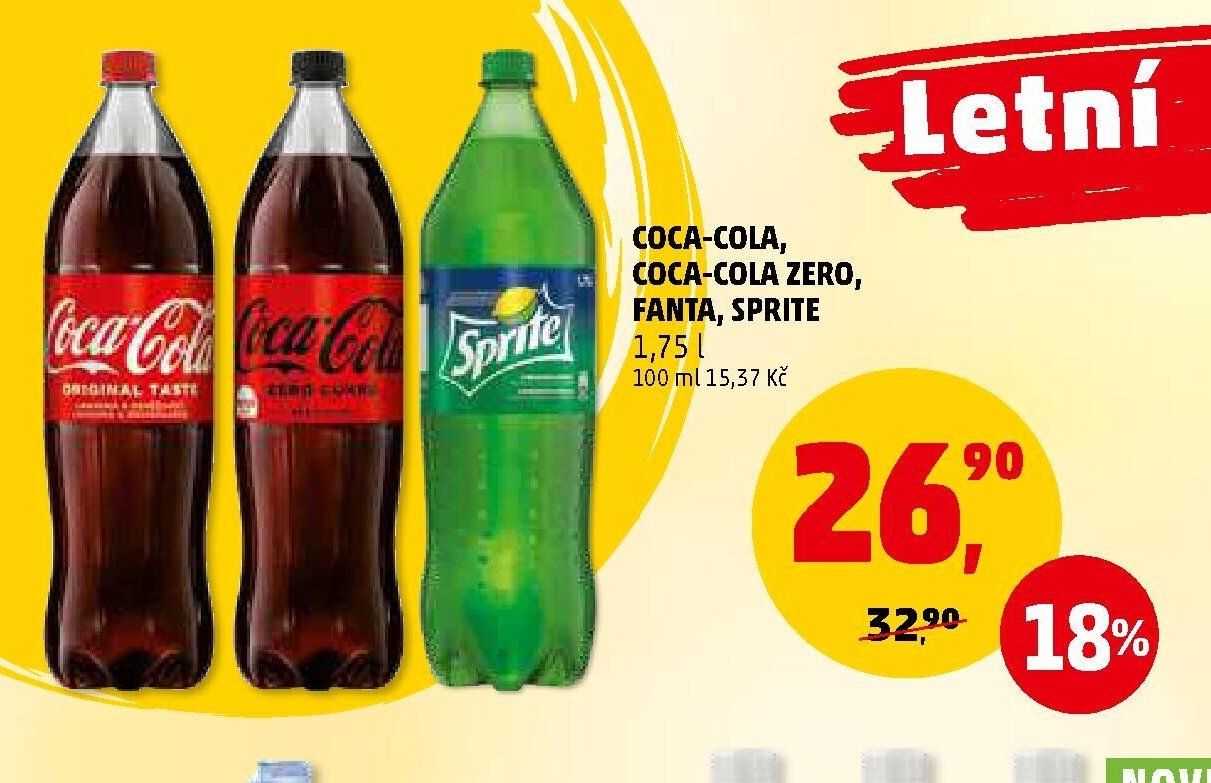 Coca-Cola, Coca-Cola Zero, Fanta, Sprite