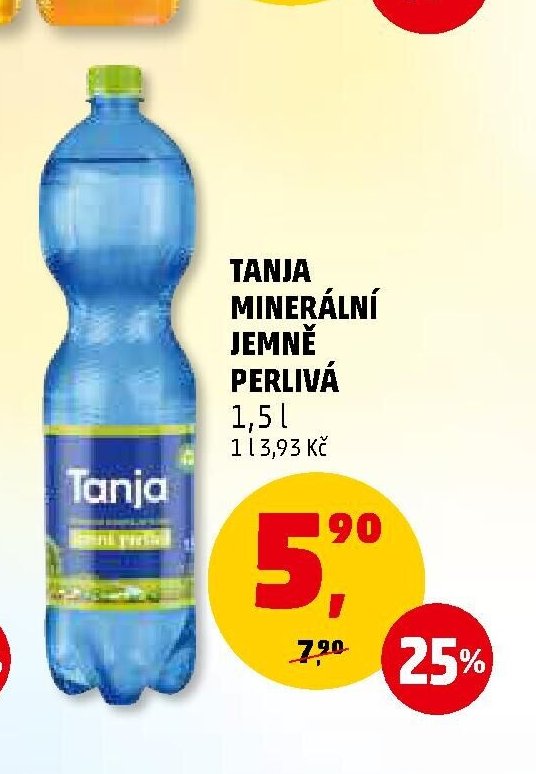Tanja minerální jemně perlivá