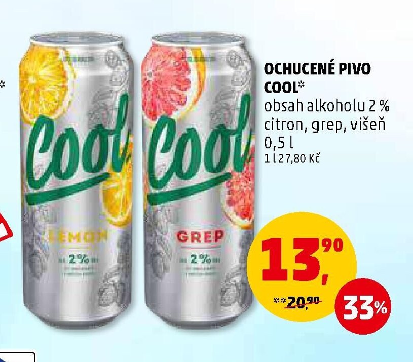 Ochucené pivo Cool
