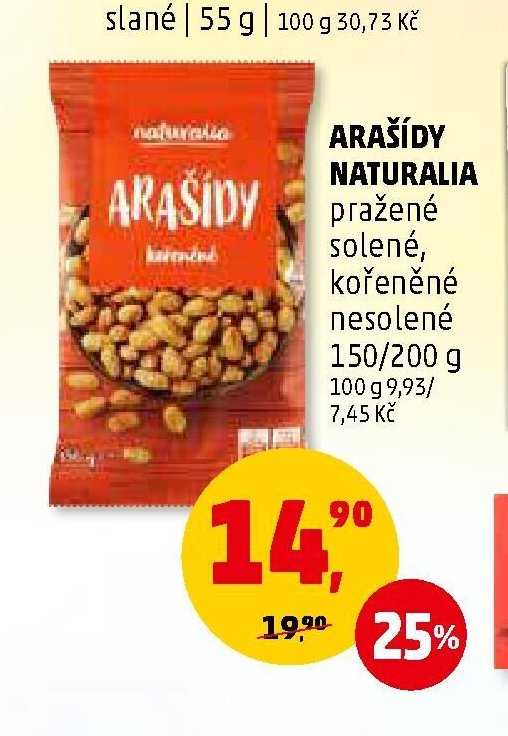 Arašídy Naturalia