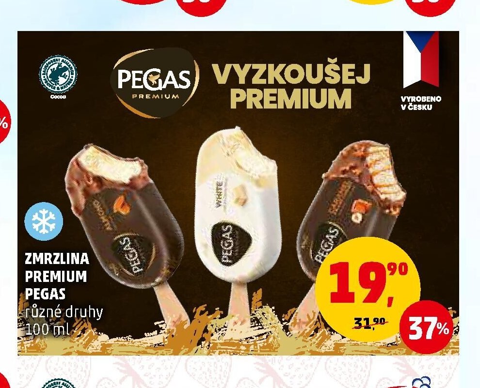 Zmrzlina Premium Pegas