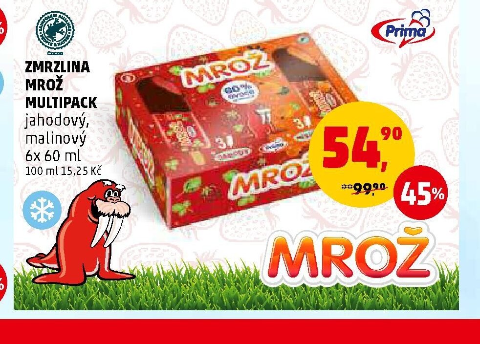 Zmrzlina Mrož multipack