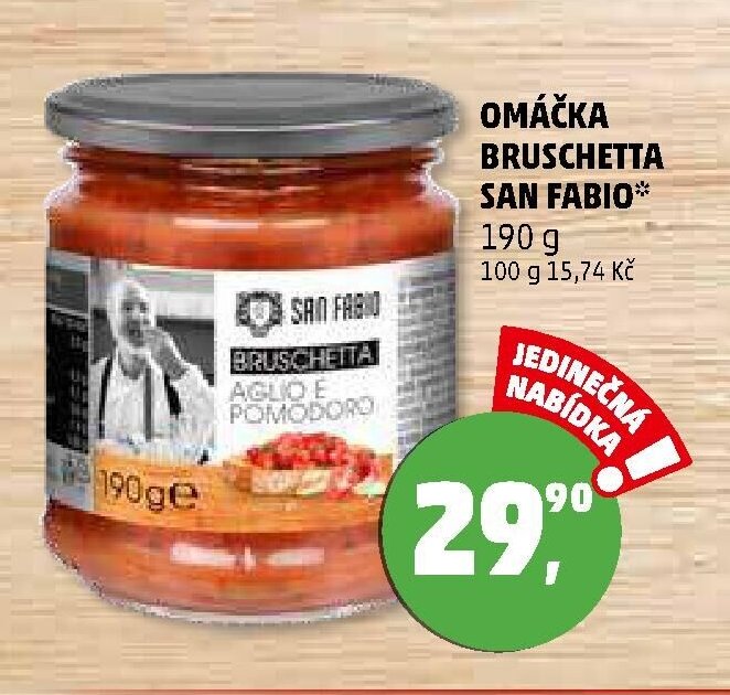 OMÁČKA BRUSCHETTA SAN FABIO