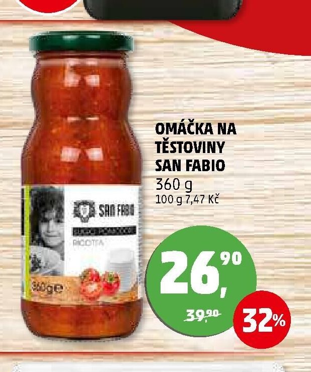 OMÁČKA NA TĚSTOVINY SAN FABIO