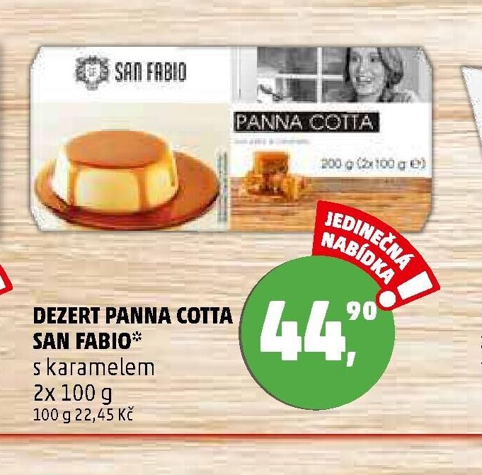 DEZERT PANNA COTTA SAN FABIO s karamelem 2x 100 g