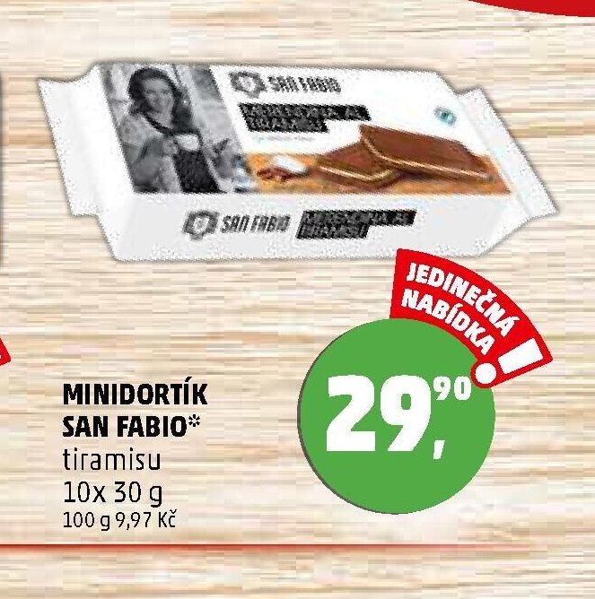 MINIDORTÍK SAN FABIO tiramisu 10x 30 g