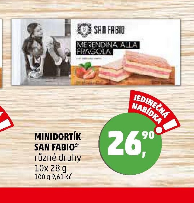 MINIDORTÍK SAN FABIO různé druhy 10x 28 g