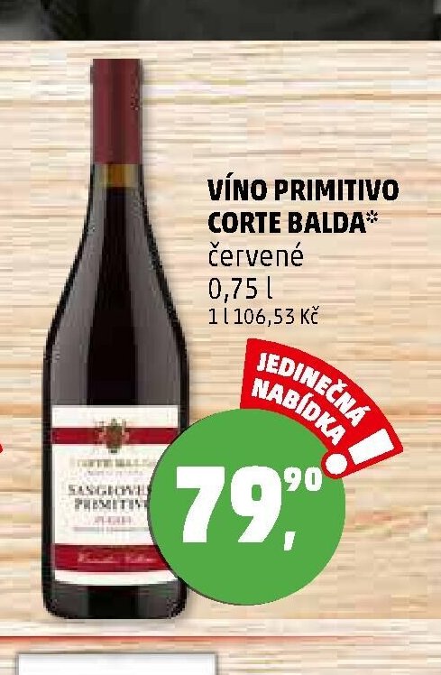 VÍNO PRIMITIVO CORTE BALDA