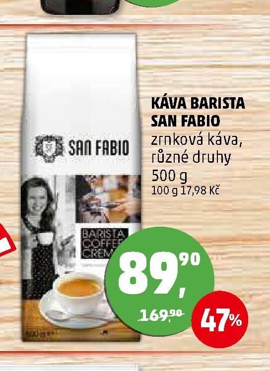 KÁVA BARISTA SAN FABIO