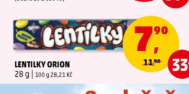 Lentilky Orion