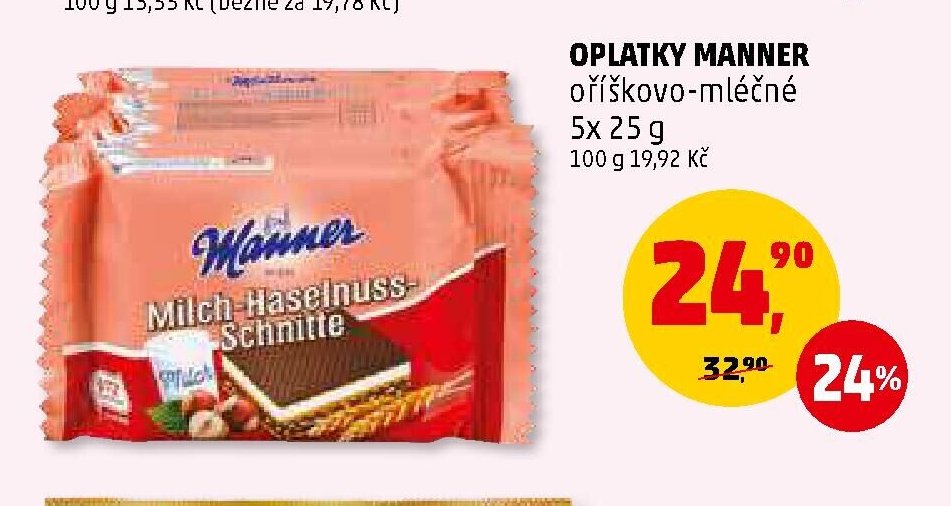 Oplatky Manner